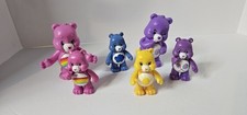 Vintage Lot of 6 CARE BEARS 3   4" Figures With Movable Arms TCFC cheer grumpy