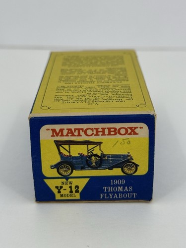Vintage Matchbox “Models of Yesteryear” 1909 Thomas Flyabout Y-12 1960s New ❤️ - Picture 10 of 11