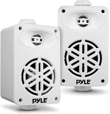 Pyle PDWR35WT 200W Waterproof Indoor/Outdoor 3.5  2-Way Speaker Pair White