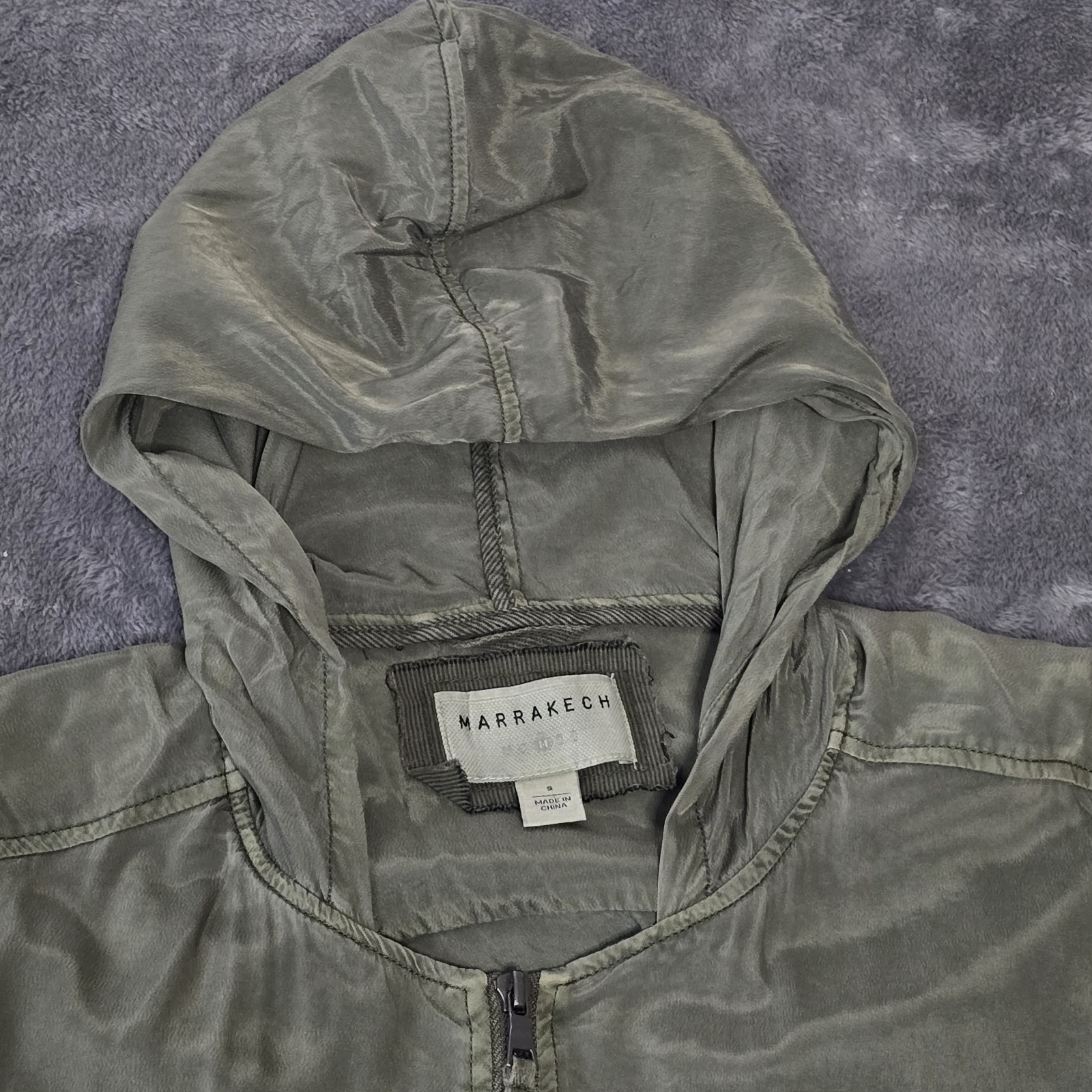 Marrakech Jacket Small Green Lightweight Hoodie C… - image 10