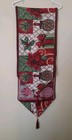 NWOT Christmas Tapestry Table Runner W/Tassels, 69 x 14 Inches Poinsettia Holly