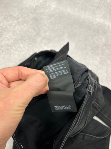 Pantalones de mezclilla para mujer Saint Laurent Paris ajustados talla 28 negros hechos en Italia - Imagen 9 de 17