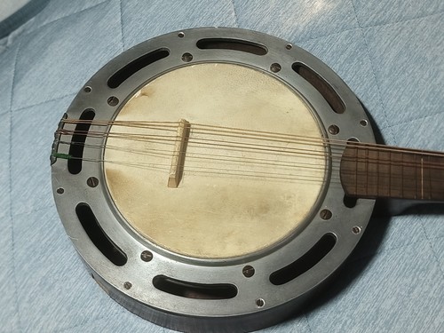 VINTAGE CATANIA CARMELO BANJOLIN BANJO/MANDOLIN 8 STRING SICILY ITALY - Picture 2 of 18