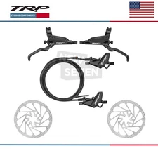 TRP TRAIL EVO HD-M843 4 Piston Hydraulic Disc Brake Set Front & Rear-Pair 203mm