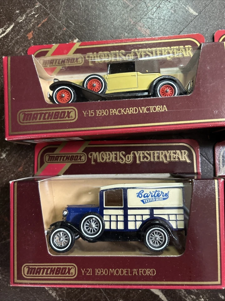 Lot of 4 Matchbox Models of Yesteryear 1930 Model A Y-22 Y-21 Y-15 Y-23 1984 - Image 2 of 4