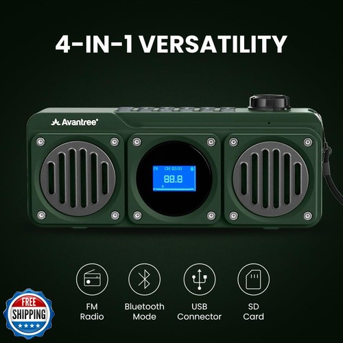 Avantree Boombyte - Tragbares digitales UKW-Radio und Bluetooth-Lautsprecher mit Supe - Bild 3 von 5