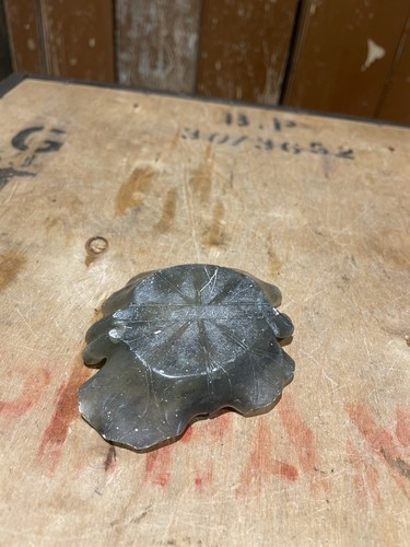 Jabonera china hoja de loto cepillo lavadora eruditos bandeja tallada a mano caligrafía - Imagen 16 de 19