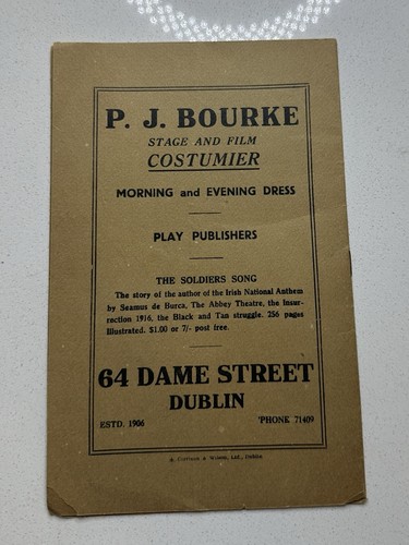 Vintage Abbey Theatre Dublin Playbills 1959 - Foto 4 di 4