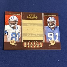 2007 Contenders Draft Class CALVIN JOHNSON / IKAIKA ALAMA-FRANCIS DC12 #872/1000