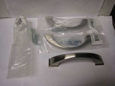 3 X Hardware Resources 944-96 Satin Nickel  3-3/4'' C-C Pull