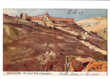 Tuck Oilette Jerusalem South Wall The Holy Land 1906 postcard