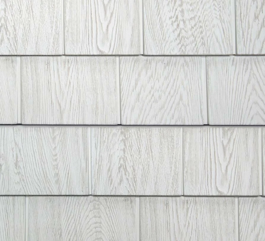 Grayne 5 pulgadas. Teja de cedro blanco revestimiento de vinilo 1/2 cuadrado, 24 paneles, 50 cuadrados Ft Foto 4 de 4