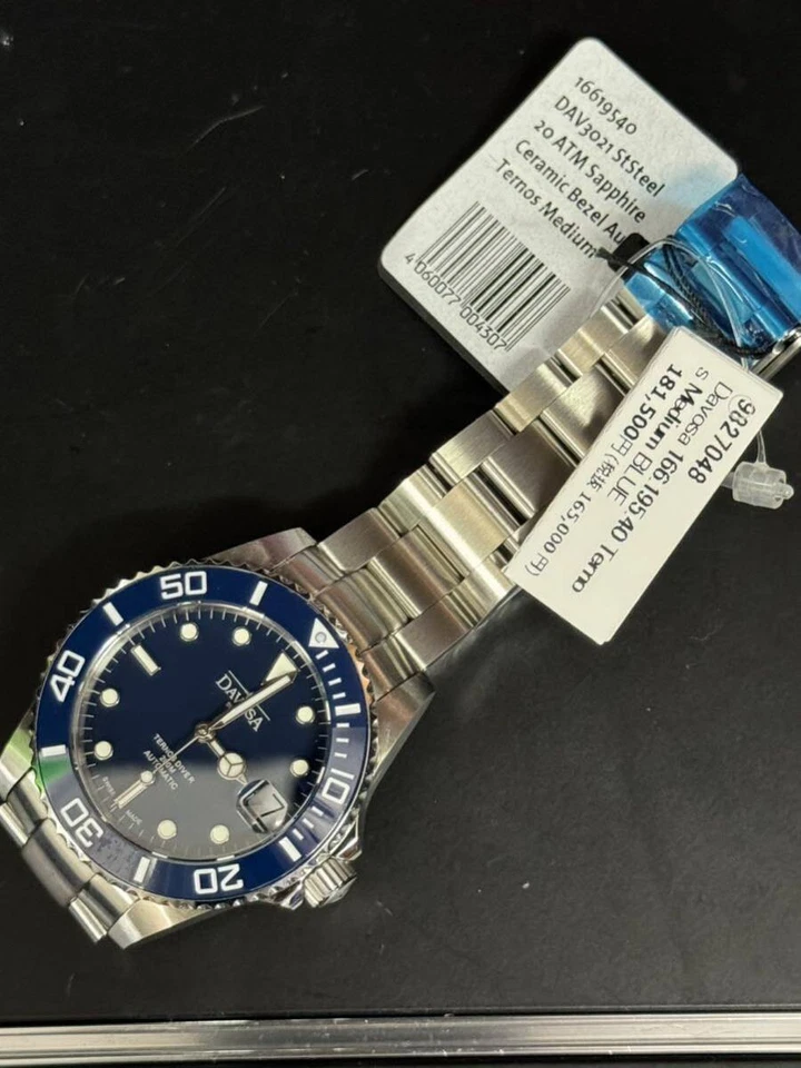 DAVOSA Ternos Diver's Medium 37 mm 16619540 automatico: JPN - Immagine 2 di 4