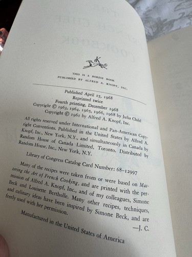 The French Chef Cookbook by Julia Child December 1968 Hardcover - Picture 8 of 17