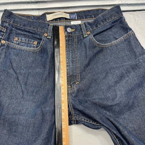 Jeans GAP Vintage Para Hombre 34x30 Azul Calce Relajado Denim Hecho en EE. UU. Clásico Años 90 Y2K - Imagen 5 de 11
