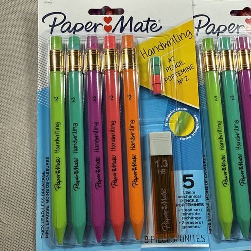 Paper Mate Handwriting #2 Triangular Mechanical Pencils 4 Sets L2 - Picture 2 of 3
