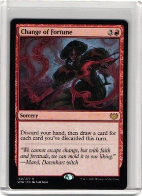 Change Of Fortune Rare Magic The Gathering TCG Innistard Crimson Vow 150