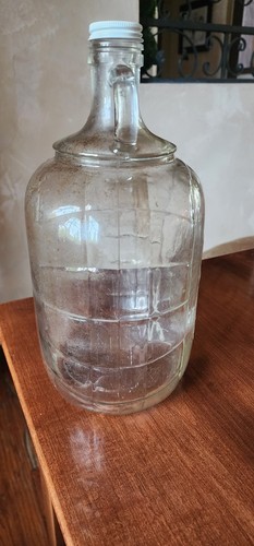 Jarra de cerveza de vino de vidrio de 1 galón de colección Moonshine tarro Monks control de calidad 1905? - Imagen 6 de 14