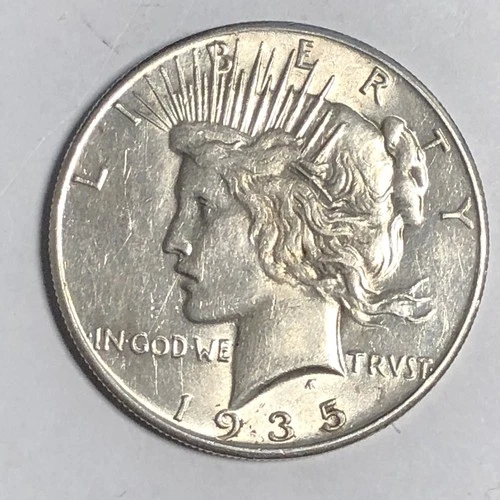 1935 PEACE "AU+ GRADE" - SOME LUSTER, HIGH POINTS - GOOD, LOW MINT PEACE!💥💥 ✅