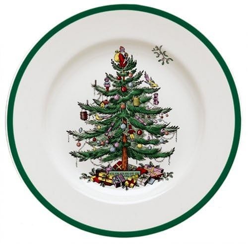 Christmas Tree 4-Piece Dinnerware Setting - Fine Earthenware Holiday Tablewar... - Picture 6 of 6