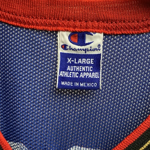 Vintage Champion Allen Iverson BLUE #3 Size 48 Philadelphia 76ers Sixers Jersey - Picture 4 of 7