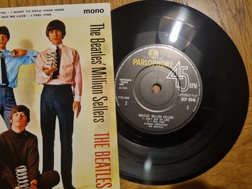 THE BEATLES Million Sellers E.P. Parlophone Records 7” GEP8946 EX/EX Condition - Picture 2 of 6