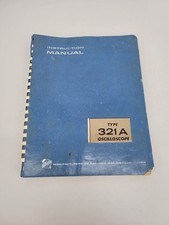 VTG  Tektronix 321A Oscilloscope - ORIGINAL Type 321A scope Instruction MANUAL