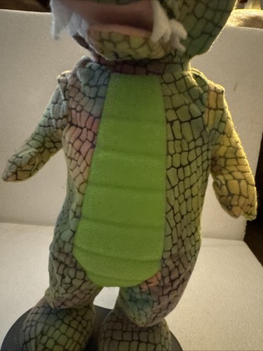 Peluche Dondolo Coccodrillo Alligatore Verde Animato Gemma RARO FUNZIONANTE Testato Vintage - Foto 12 di 14