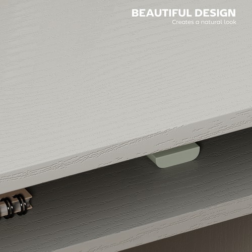 HOMCOM Computer Desk Writing Table Study Workstation Storage - Picture 7 of 11