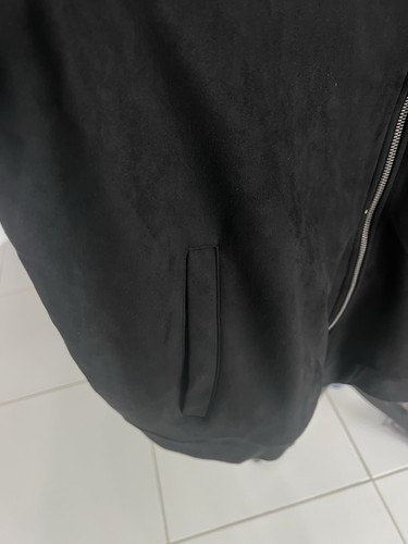 Ben Sherman Faux Suede Bomber Jacket Men’s XL Black Full Zip Front Pocket NWT - Picture 7 of 12