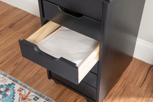 6 Schubladen Rollen Aufbewahrung Allzweckwagen Trolley Organizer Home Regal mit Schublade - Bild 7 von 9