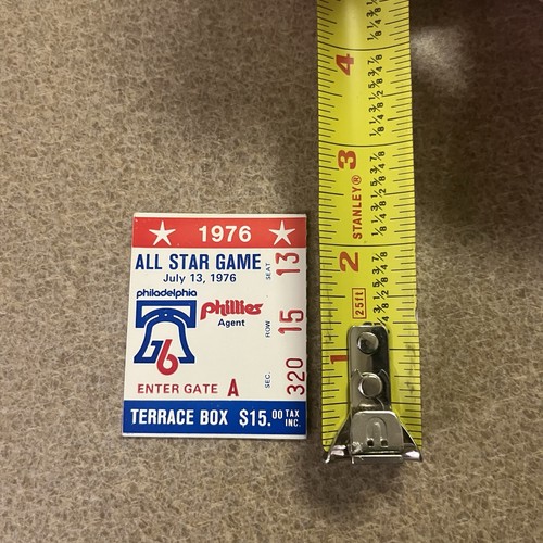 1976 MLB All Star Game Ticket Veterans Stadium Philadelphia Foster MVP Bench Hit - Picture 6 of 7