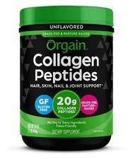 Orgain Hydrolyzed Collagen Peptides Powder For Women & Men 20g Grass Fed Coll...