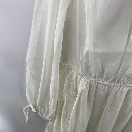 Very Pussybow Lace Trim Mini Dress, Size UK 18, Ivory, RRP £35 - Picture 6 of 19