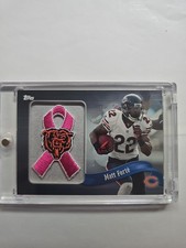 2013 Topps Commemorative NFL Pink Patch Ribbon Matt Forte #PR-MF Bears.    