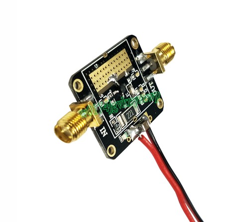 DC 12V 10MHz ~ 8GHz 50Ω 12dB LNA Szerokopasmowy moduł wzmacniacza niskiego poziomu hałasu VHF / UHF - Zdjęcie 2 z 4