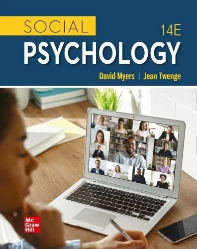 Social Psychology by David Myers and Jean Twenge (2021) 14E SEALED - Imagen 1 de 2
