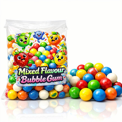 Big Smoothie Kaugummi Kugeln 24 mm   Mixed Flavour- bunt- für Kaugummiautomaten