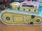 Marx Tin Wind Up 10" Doughboy Tank w/ Pop Up Soldier USA non working