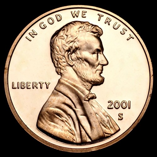 2001 S Lincoln Memorial Penny ~ Mint Proof from Original U.S. Proof Set  - Picture 1 of 2