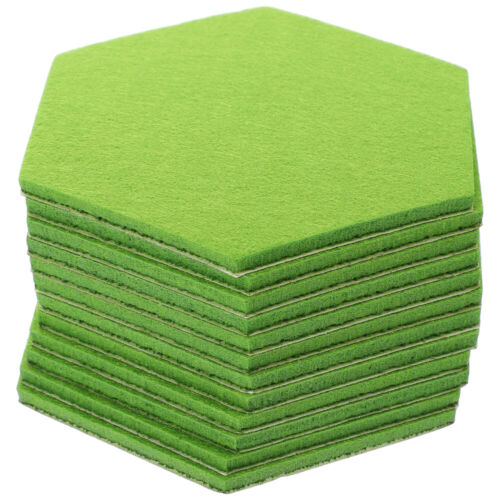 12 Pcs Soundproof Felt Decorative Panel Hexagon Pin Board Office - Picture 10 of 12