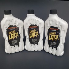 Lot Of 3 Spooktacular Creations Halloween Theatrical Liquid Latex 18oz Bottles
