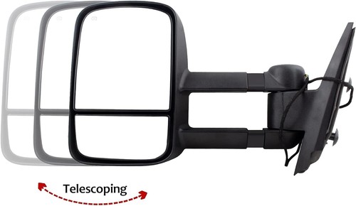 For 2003-2007 Silverado Sierra Power+Heated+Smoke LED Signal Towing Mirrors - Picture 7 of 9