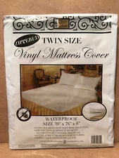 Zippered Vinyl Mattress Cover Waterproof / Bugs Free - 8 Inch Deep-  ALL SIZES