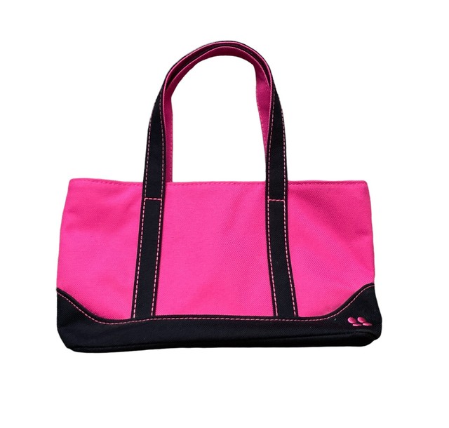 SEASONALE Pink Mini Makeup Cosmetic Zip Closure Bag Glow In the Dark Lining SEASONALE Pink Mini Makeup Cosmetic Zip Closure Bag Glow In the Dark Lining