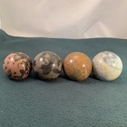 Crystal Sphere Lot of 4 Crystal Balls, Assorted Crystals - Picture 23 of 24
