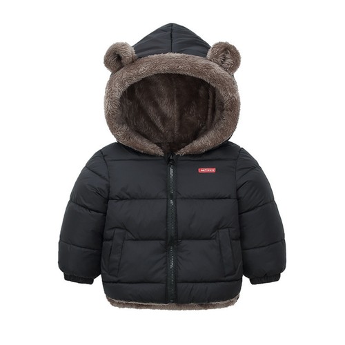 Winter Toddler Kids Boys Girl Warmer Thicken Hooded Fleece Jacket Coat Outerwear - Picture 14 of 33