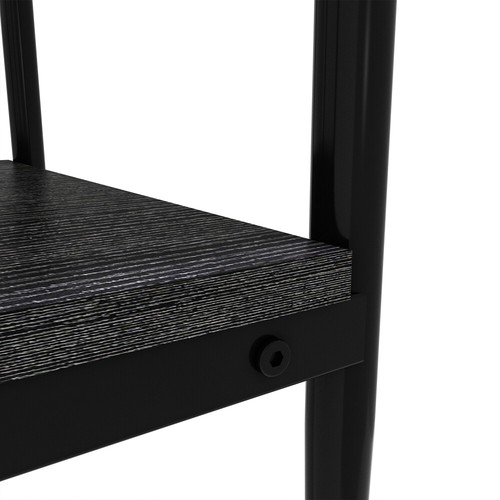 Set of 2 Rectangle End Table, Tempered Glass Tabletop w/ MDF layer, Modern Table - Picture 14 of 14