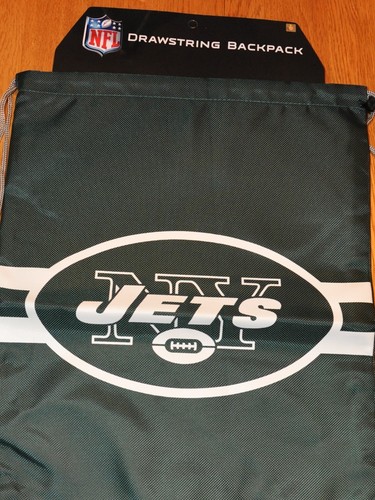 New York NY JETS Drawstring Back Pack Back Sack BackPack NEW Free Shipping - Picture 3 of 3