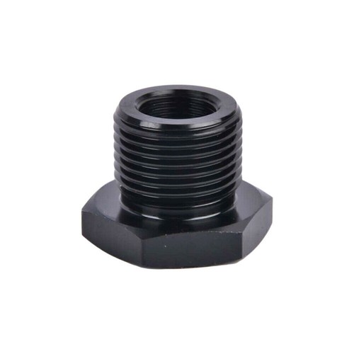 Black 1/2-28 to 3/4-16, 13/16-16, 3/4 NPT Thread Oil Filter Adapters Set - Picture 9 of 13